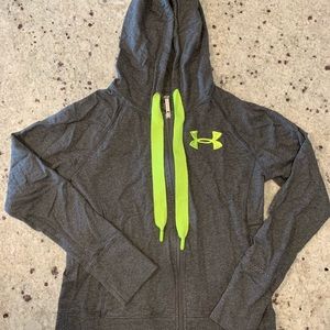Never worn UA hooded zip up